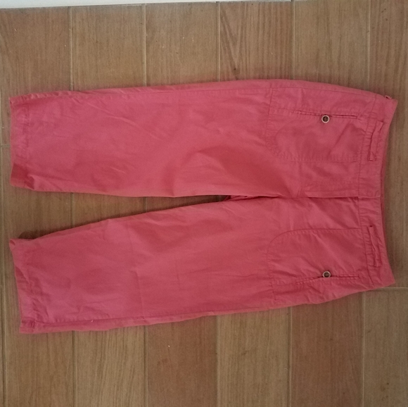 Watermelon pink cropped pants, sz. 6 - Picture 2 of 7